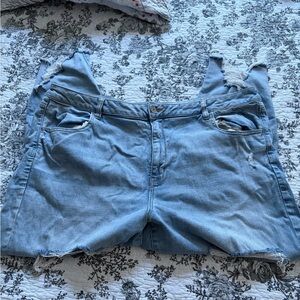 American Eagle Outfitters Light Blue Distressed Jeggings